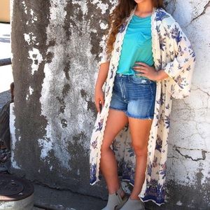 Angie Floral Maxi Duster